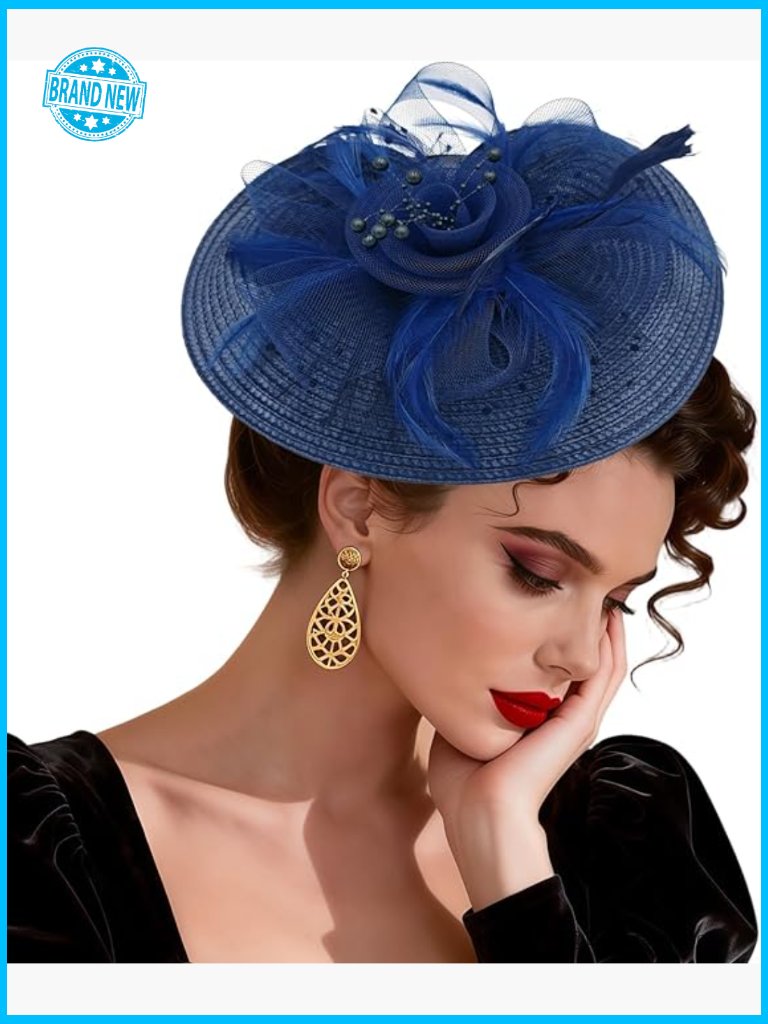 Feather Fascinator Pillbox Hat Derby Hats Tea Party Wedding Cocktail Head